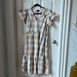 What What Wear Gingham Midi Dress